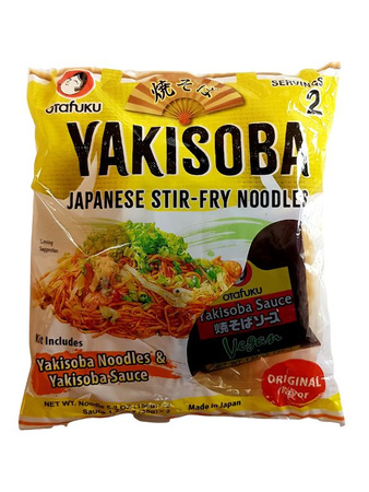 Sos yakisoba japoński z makaronem do stir fry zestaw dla dwóch osób otafuku 370g